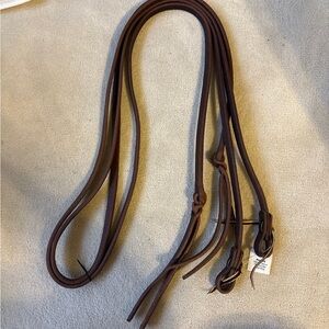 Tie End 5/8” Split Reins with Popper Ends